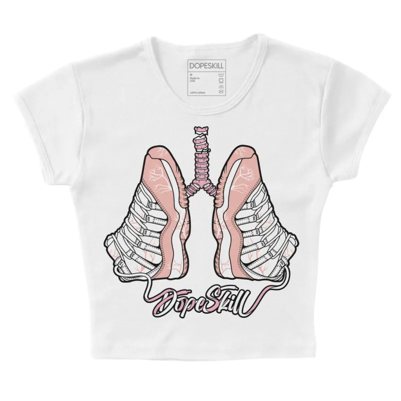 Legend Pink 11s DopeSkill Women's Crop Top Breathe Graphic sold by DopeSkill