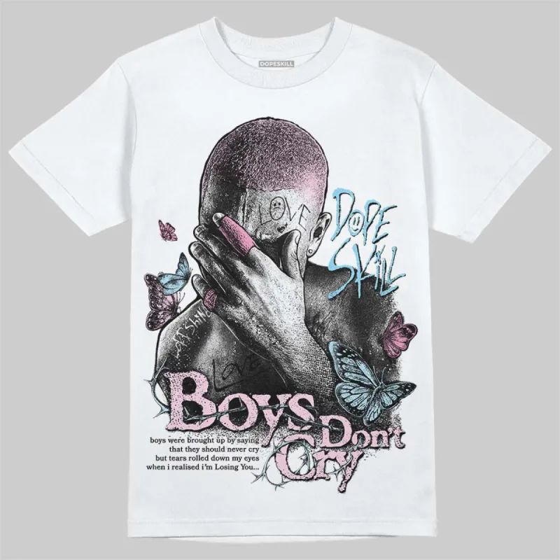 Paw Print Pink Foam 1s DopeSkill T-Shirt Boys Don't Cry Graphic sold by DopeSkill