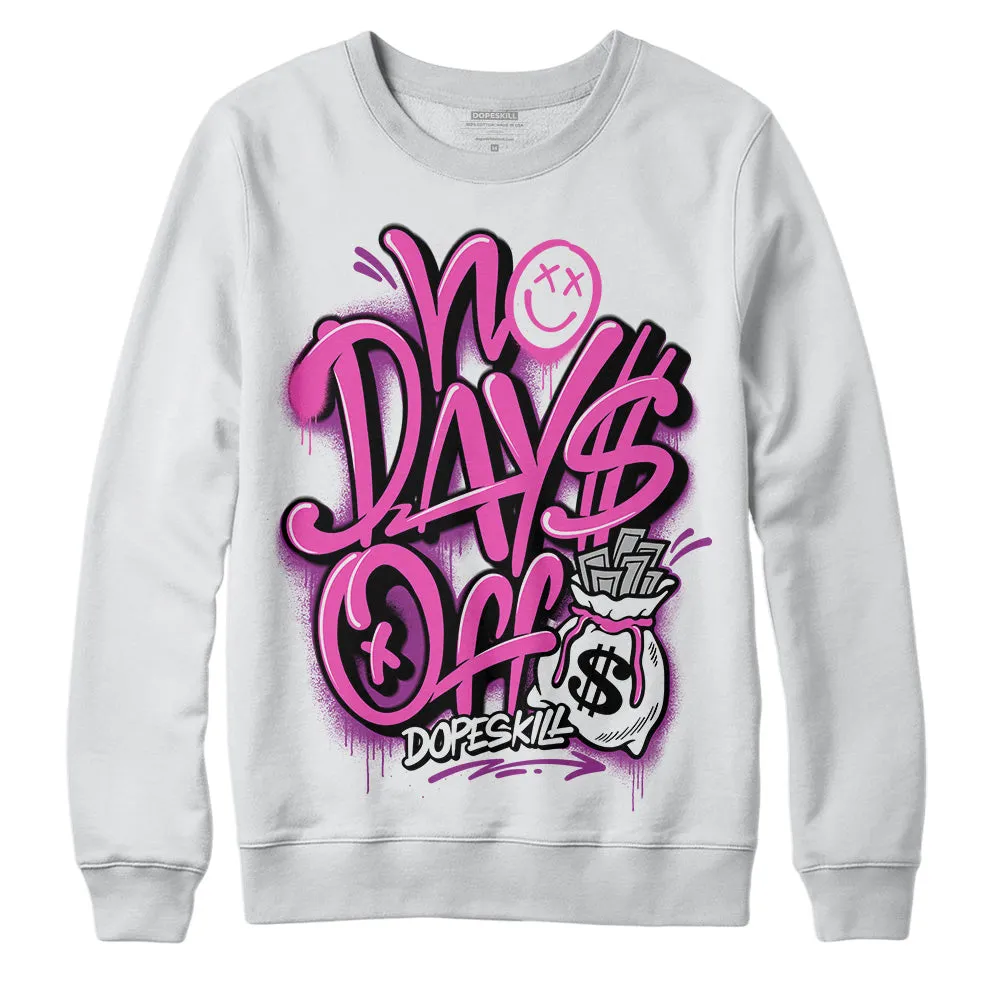Hyper Violet 4s DopeSkill Sweatshirt No Days Off Graphic sold by DopeSkill