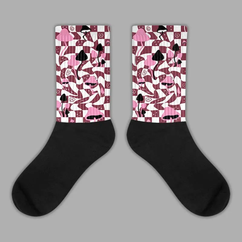 Team Red 1s DopeSkill Sublimated Socks Mushroom Graphic sold by DopeSkill