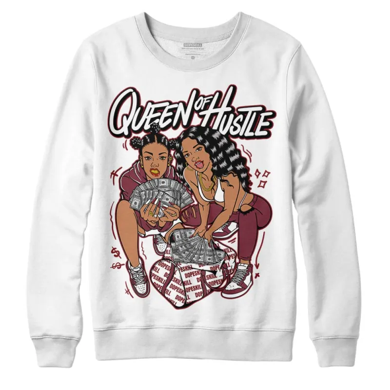 Team Red 1s DopeSkill Sweatshirt Queen Of Hustle Graphic sold by DopeSkill