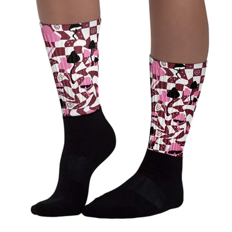 Team Red 1s DopeSkill Sublimated Socks Mushroom Graphic sold by DopeSkill product image thumbnail 3