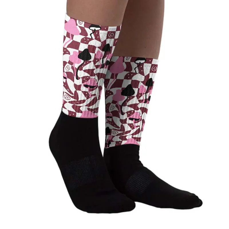 Team Red 1s DopeSkill Sublimated Socks Mushroom Graphic sold by DopeSkill product image thumbnail 2
