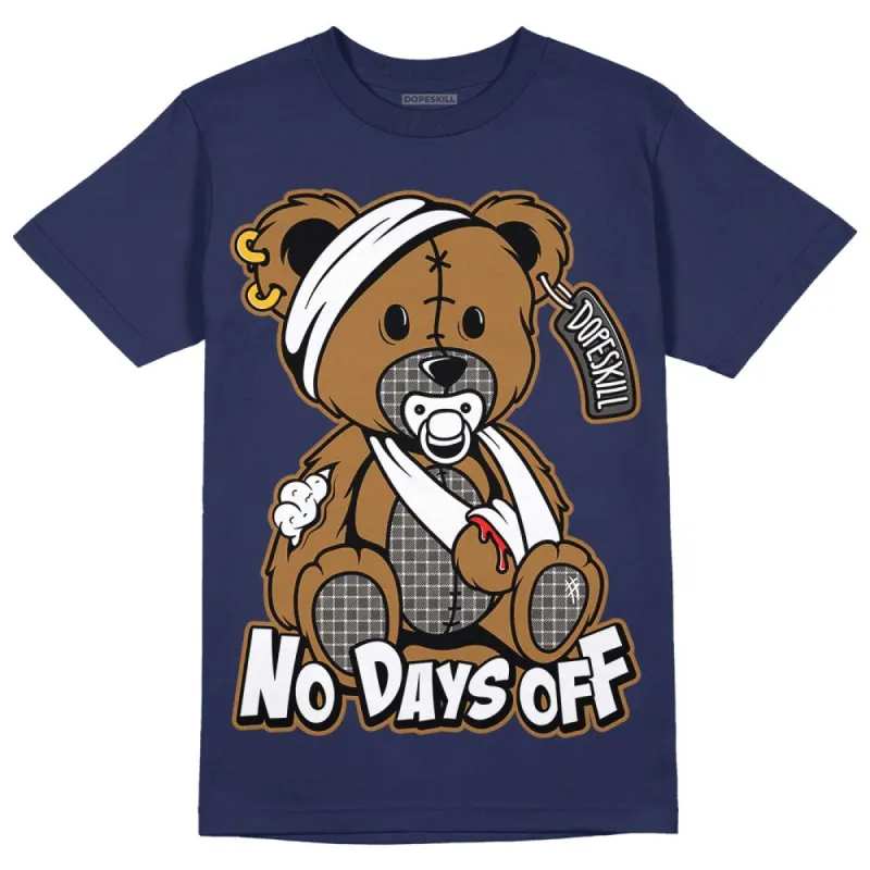 Dunk Premium Tweed Corduroy DopeSkill Navy T-shirt Hurt Bear Graphic sold by DopeSkill