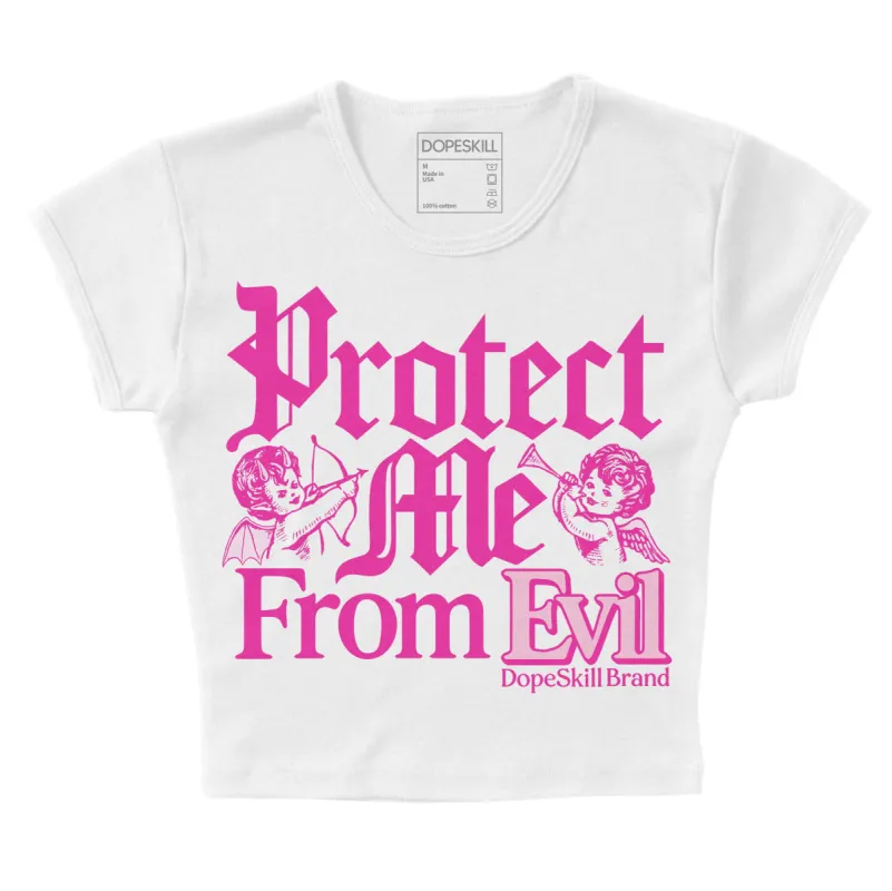 Triple Pink Dunk DopeSkill Women's Crop Top Protect Me From Evil Graphic sold by DopeSkill