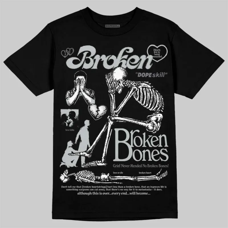 Wolf Grey 12s DopeSkill T-Shirt Broken Bones Graphic sold by DopeSkill