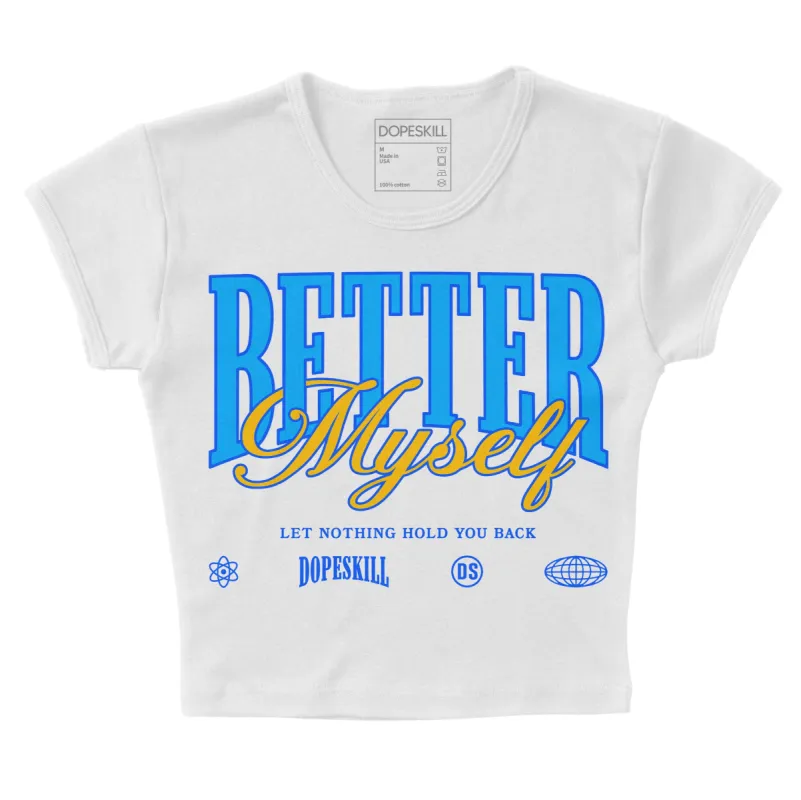 Royal Blue Collection DopeSkill Women's Crop Top Better Myself Graphic sold by DopeSkill