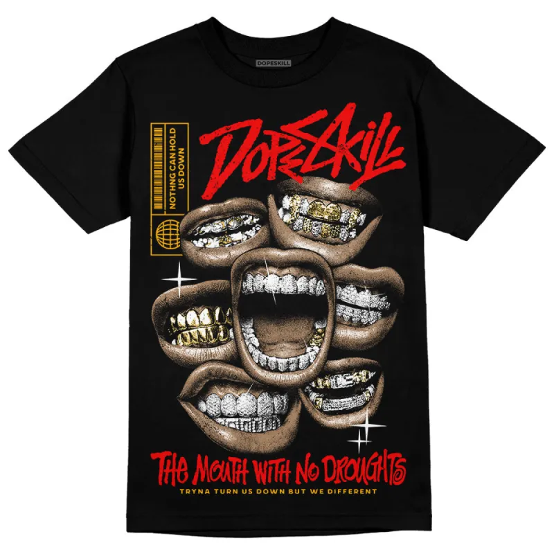 Red Collection DopeSkill T-Shirt The Mouth With No Droughts Graphic sold by DopeSkill