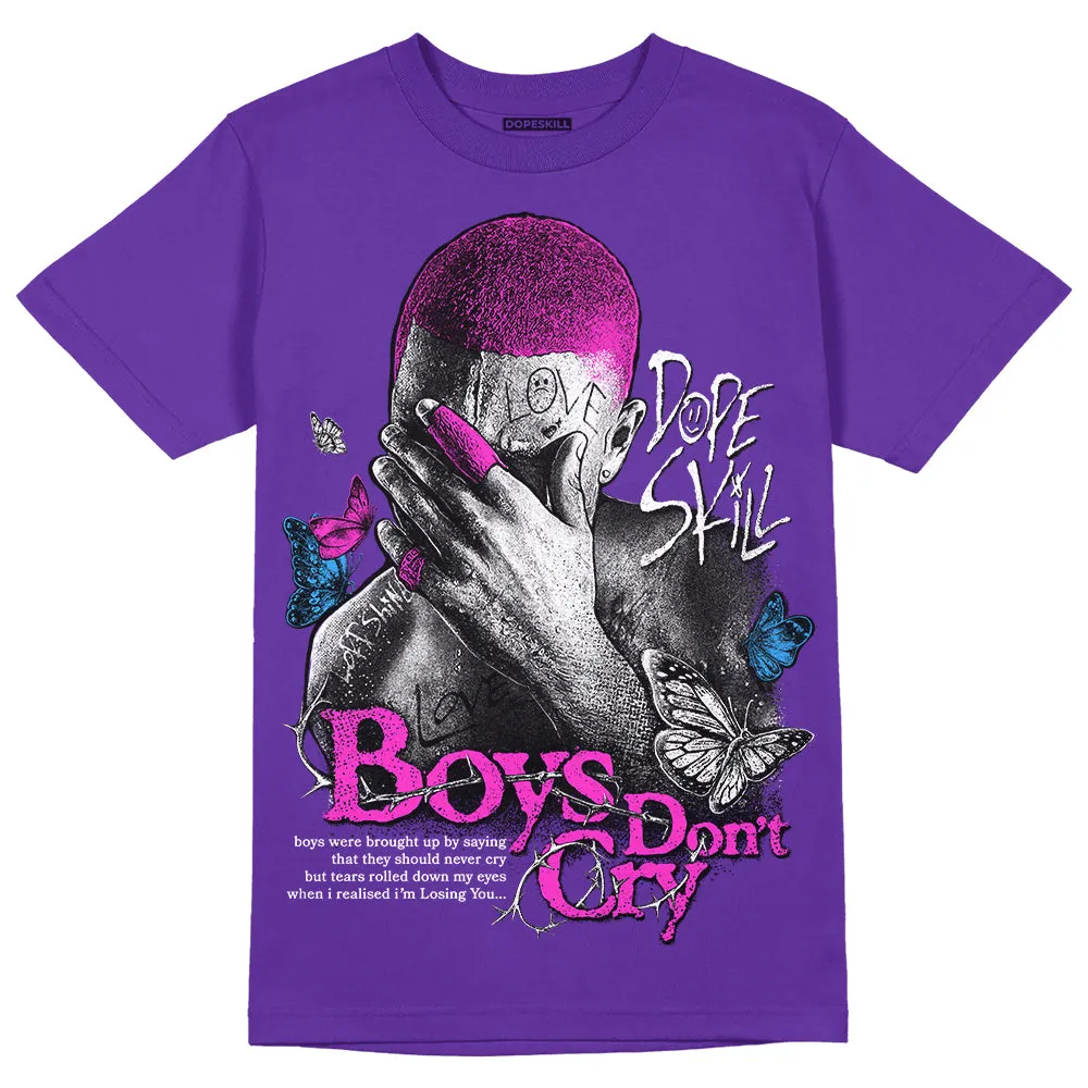 Dunk Purple Championship Court White DopeSkill Purple T-shirt Boys Don't Cry Graphic sold by DopeSkill