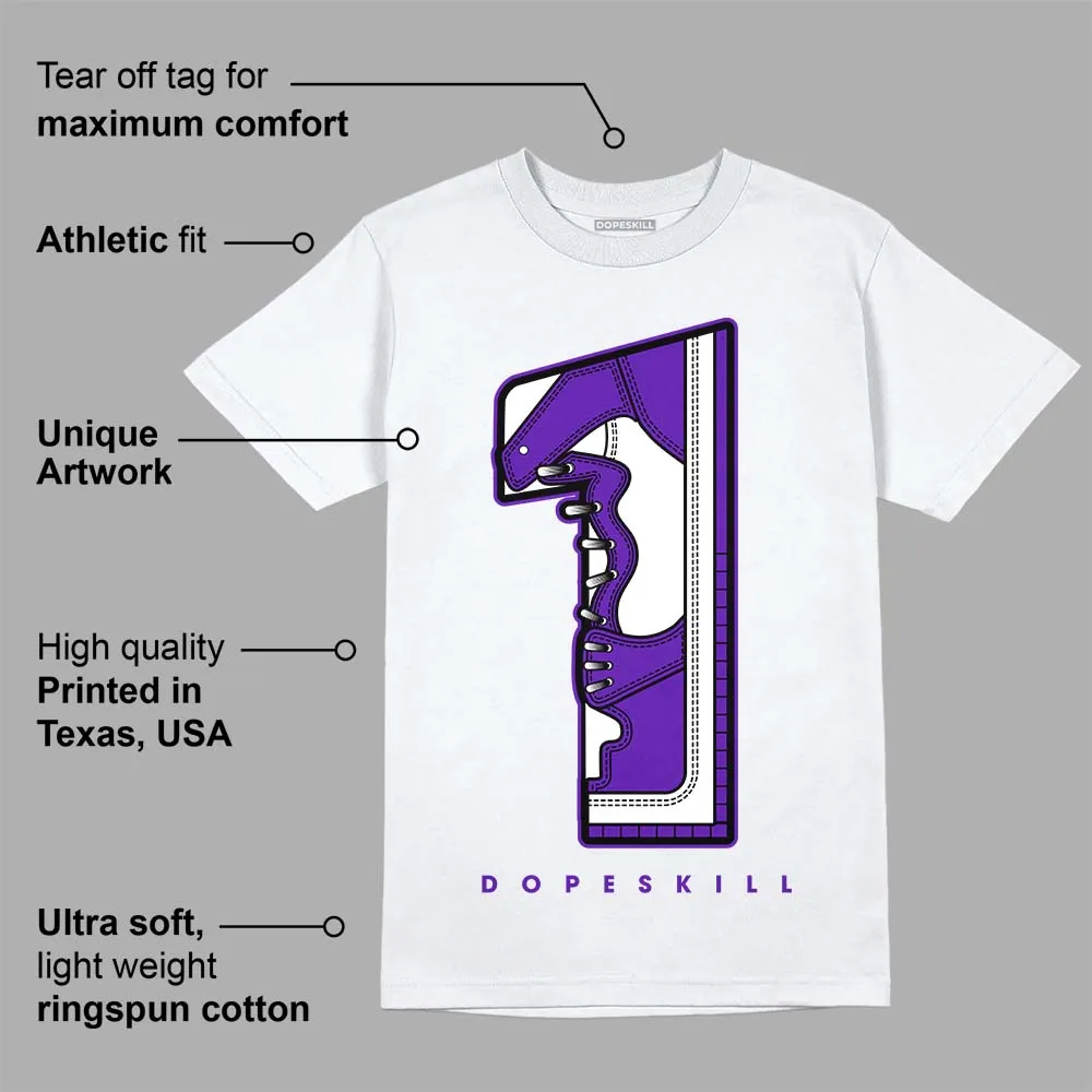 Dunk Purple Championship Court White DopeSkill T-Shirt No.1 Graphic sold by DopeSkill product image thumbnail 3