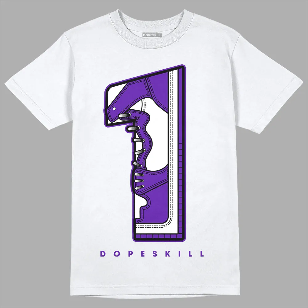 Dunk Purple Championship Court White DopeSkill T-Shirt No.1 Graphic sold by DopeSkill