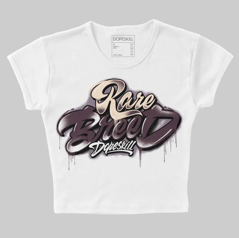 Burgundy Crush 3s DopeSkill Women's Crop Top Rare Breed Type Graphic sold by DopeSkill