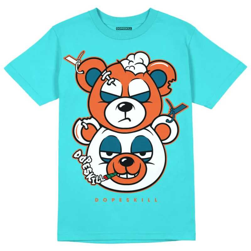 Dunk Dolphins DopeSkill Tahiti Blue T-shirt New Double Bear Graphic sold by DopeSkill