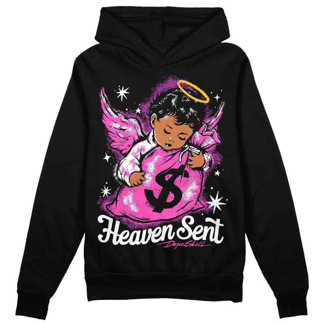 Hyper Violet 4s DopeSkill Hoodie Sweatshirt Heaven Sent Graphic sold by DopeSkill product image thumbnail 2