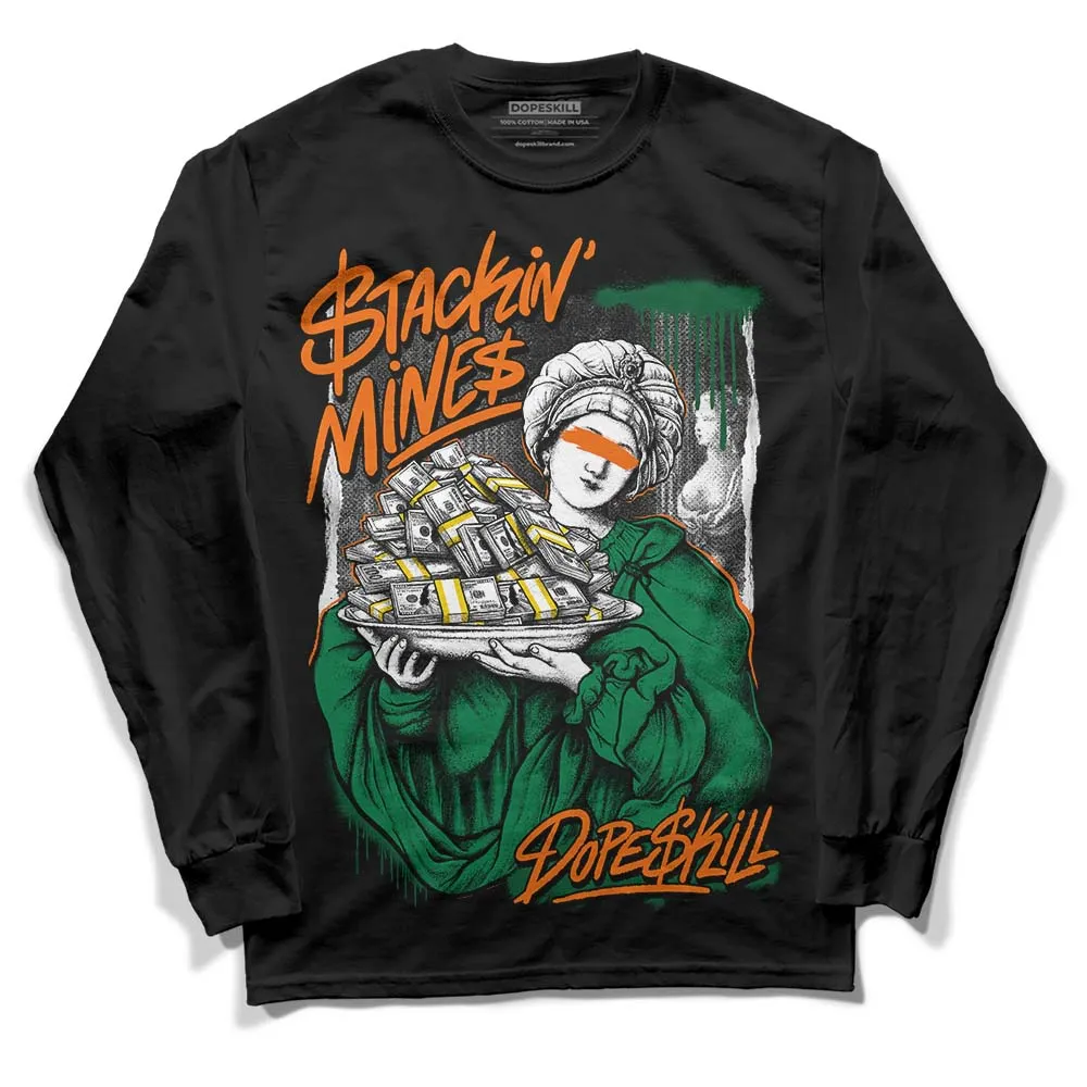 Green Collection DopeSkill Long Sleeve T-Shirt Stackin Mines Graphic sold by DopeSkill product image thumbnail 2