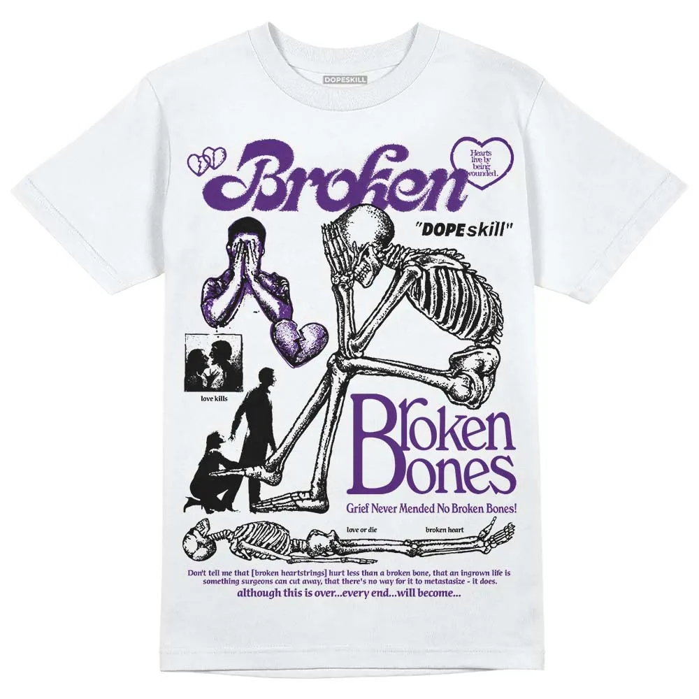 Field Purple 12s DopeSkill T-Shirt Broken Bones Graphic sold by DopeSkill