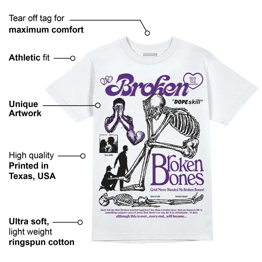 Field Purple 12s DopeSkill T-Shirt Broken Bones Graphic sold by DopeSkill product image thumbnail 3