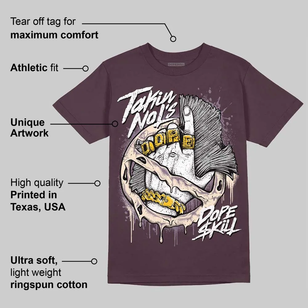 Violet Ore 3s DopeSkill Maroon T-shirt Takin No L's Graphic sold by DopeSkill product image thumbnail 2