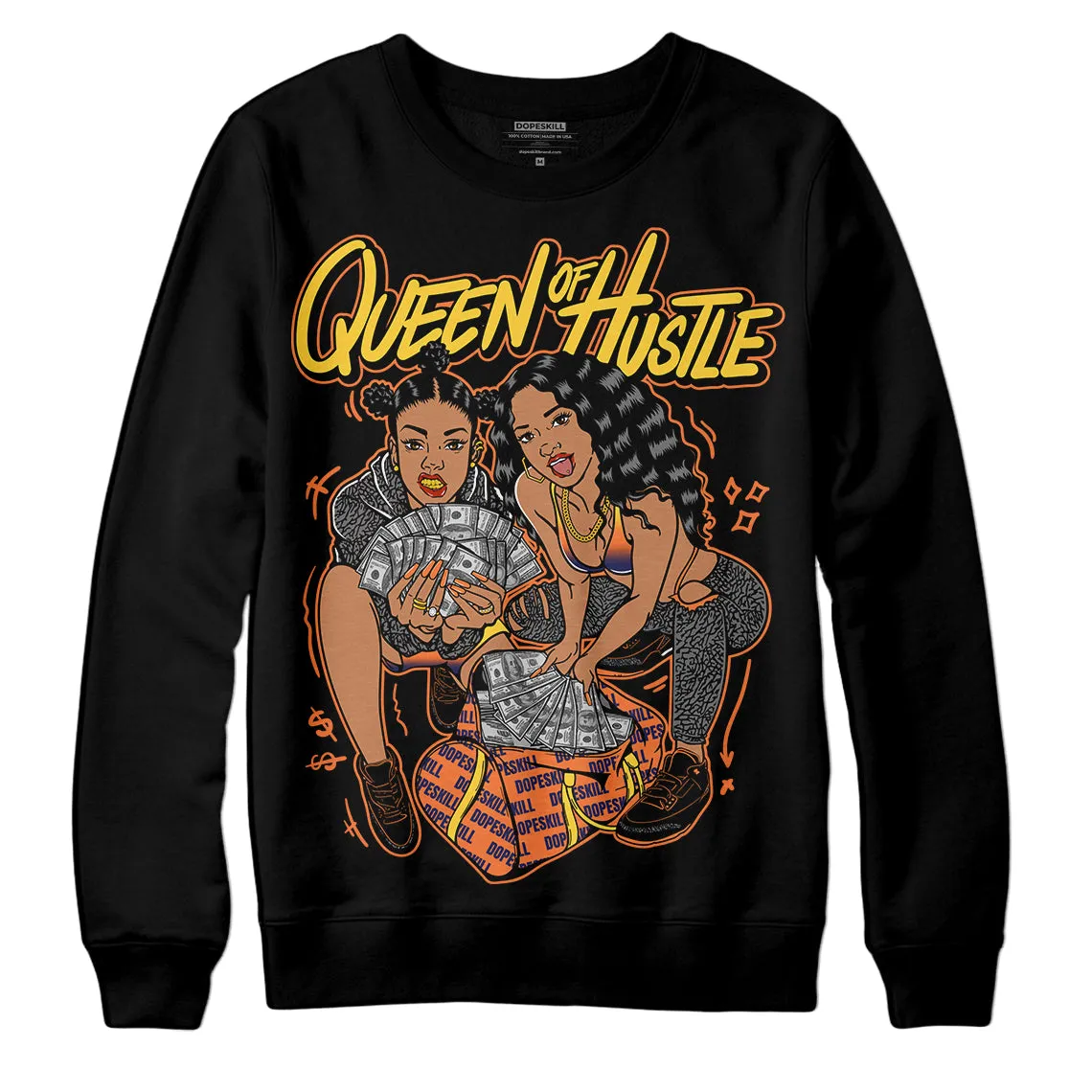 Rio 3s DopeSkill Sweatshirt Queen Of Hustle Graphic sold by DopeSkill
