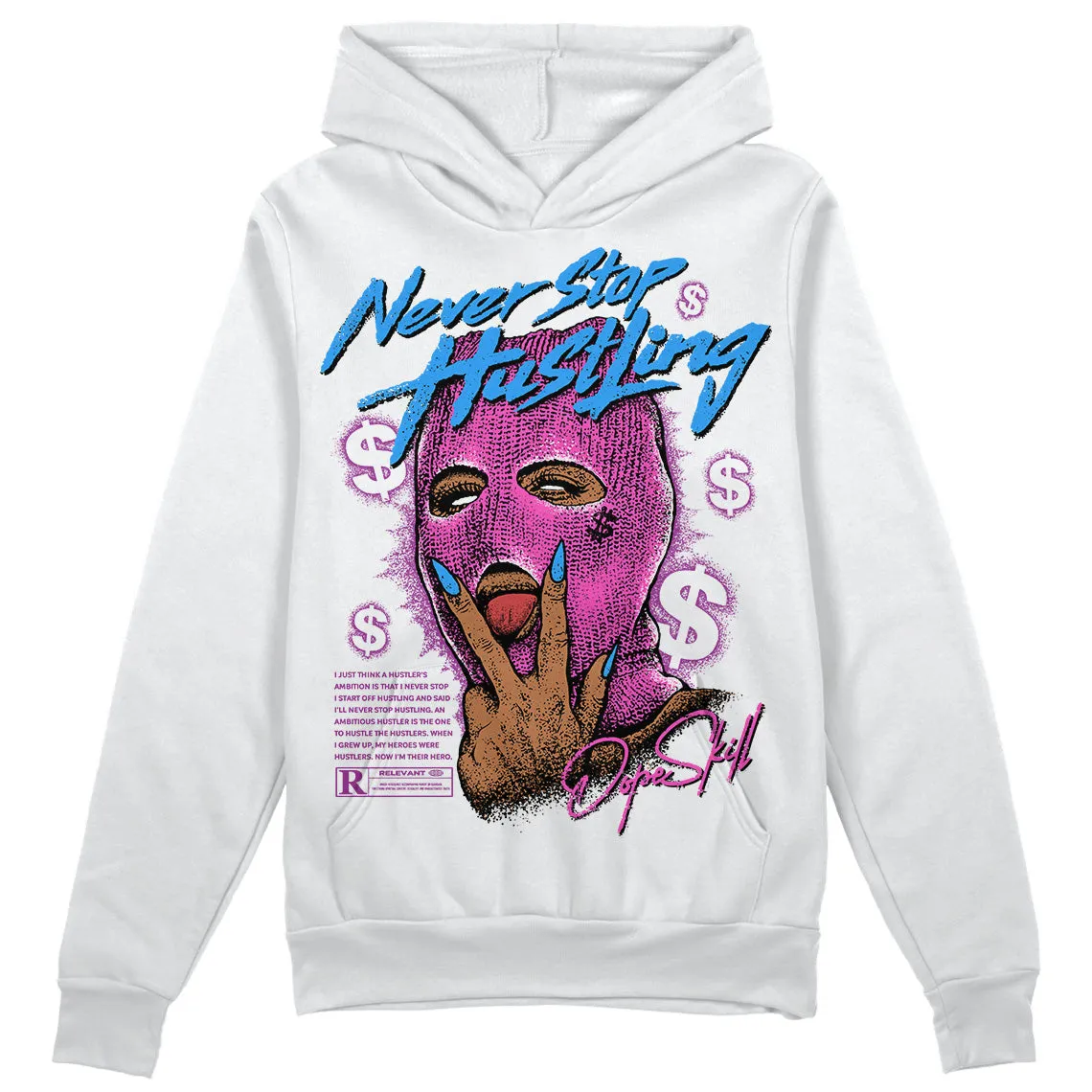 Hyper Violet 4s DopeSkill Hoodie Sweatshirt Never Stop Hustling Graphic sold by DopeSkill