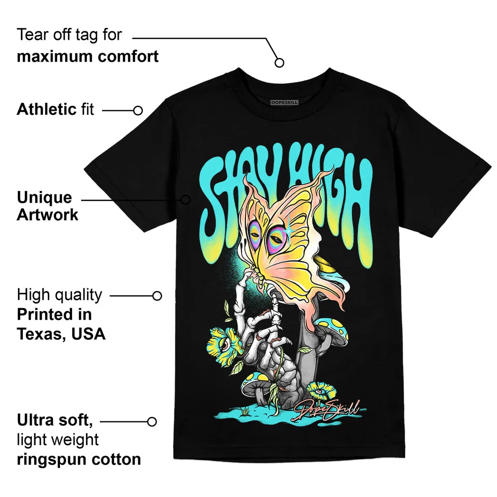 Cyan Burst 9060 DopeSkill T-Shirt Stay High Graphic sold by DopeSkill product image thumbnail 3