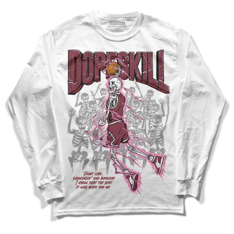 Team Red 1s DopeSkill Long Sleeve T-Shirt Thunder Dunk Graphic sold by DopeSkill