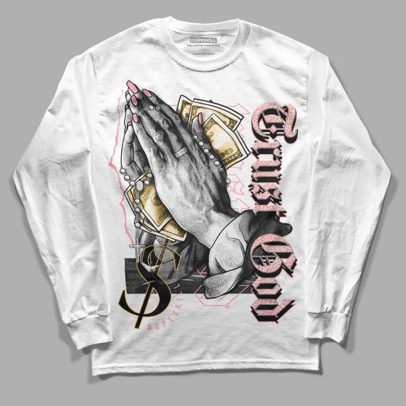 Red Stardust 3s DopeSkill Long Sleeve T-Shirt Trust God Graphic sold by DopeSkill
