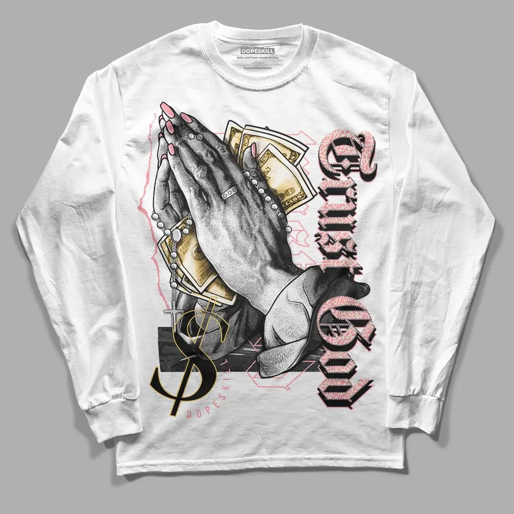 Red Stardust 3s DopeSkill Long Sleeve T-Shirt Trust God Graphic sold by DopeSkill