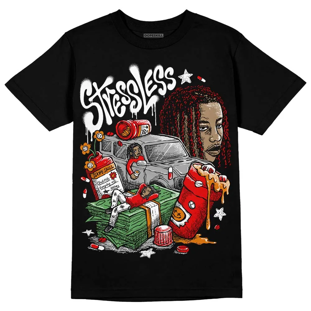 Red Cement 4S DopeSkill T-Shirt Stressless Graphic sold by DopeSkill product image thumbnail 2