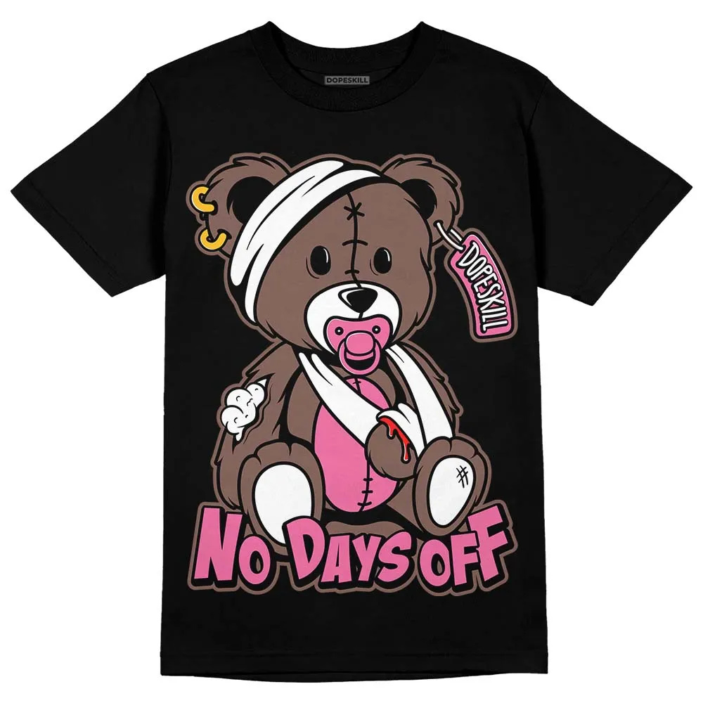Dunk Smokey Mauve Playful Pink White Brown DopeSkill T-Shirt Hurt Bear Graphic sold by DopeSkill product image thumbnail 2