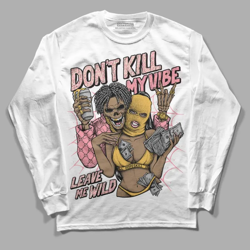Red Stardust 3s DopeSkill Long Sleeve T-Shirt Don't Kill My Vibe Graphic sold by DopeSkill