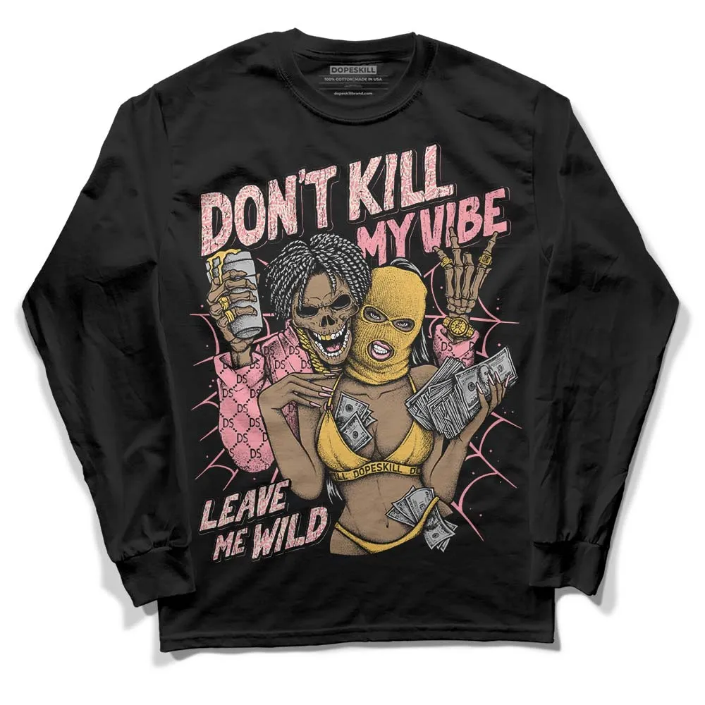 Red Stardust 3s DopeSkill Long Sleeve T-Shirt Don't Kill My Vibe Graphic sold by DopeSkill product image thumbnail 2