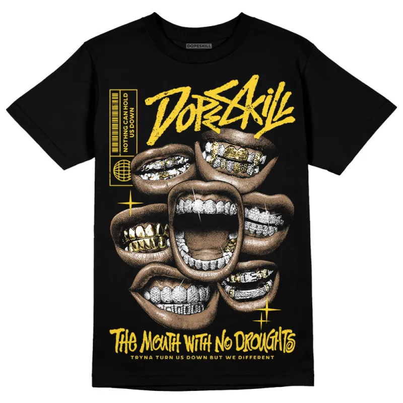 Black Tour Yellow AJ 4 Thunder DopeSkill Unisex T-Shirt The Mouth With No Droughts Graphic sold by DopeSkill