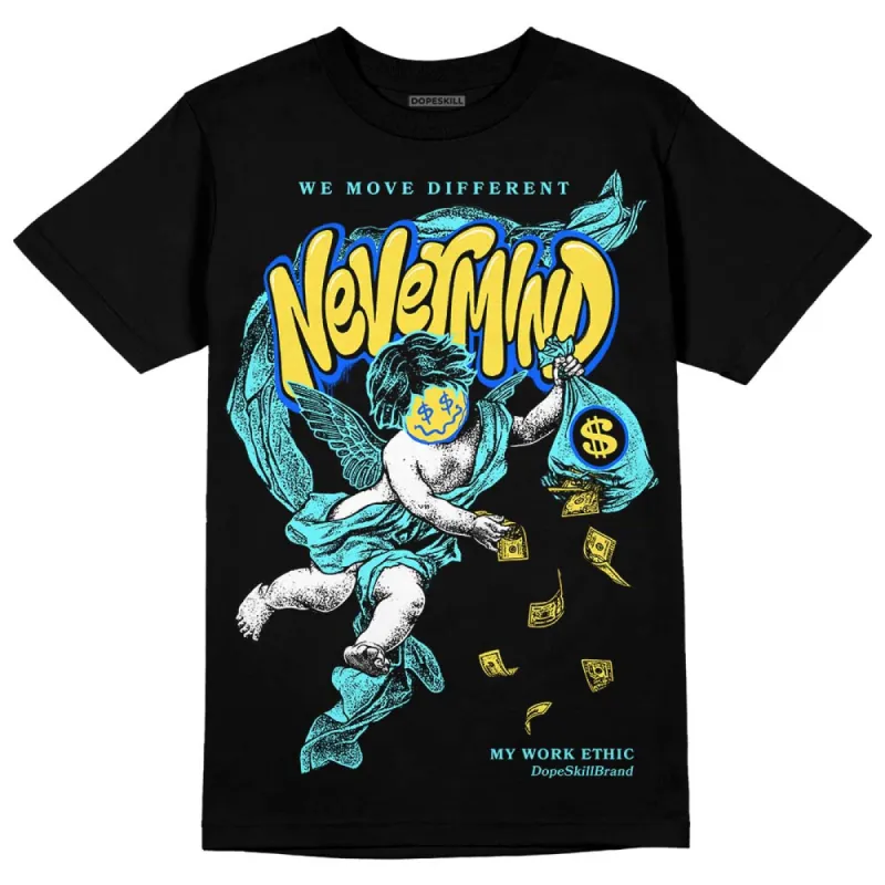 Aqua 5s DopeSkill T-Shirt Nevermind Graphic sold by DopeSkill