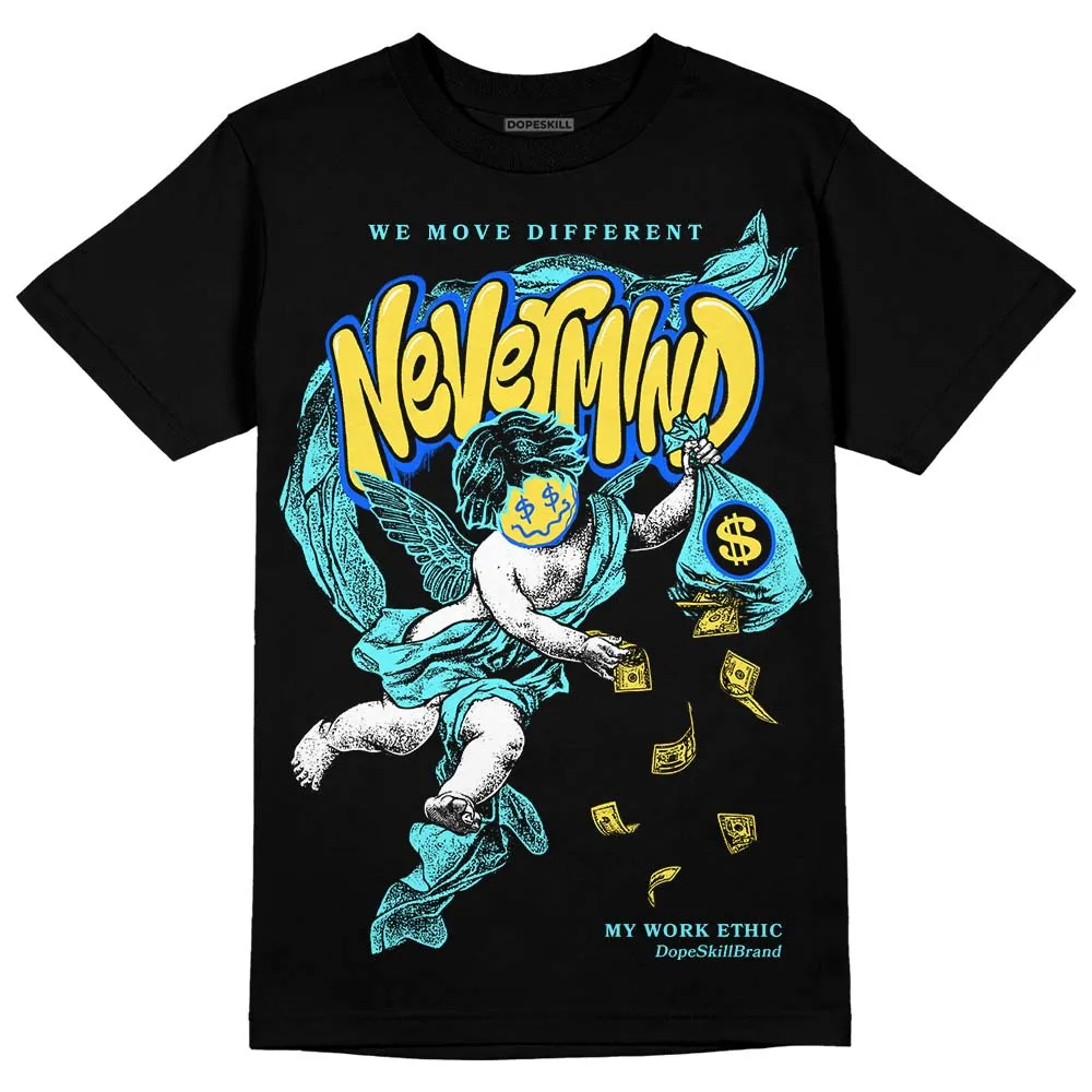 Aqua 5s DopeSkill T-Shirt Nevermind Graphic sold by DopeSkill