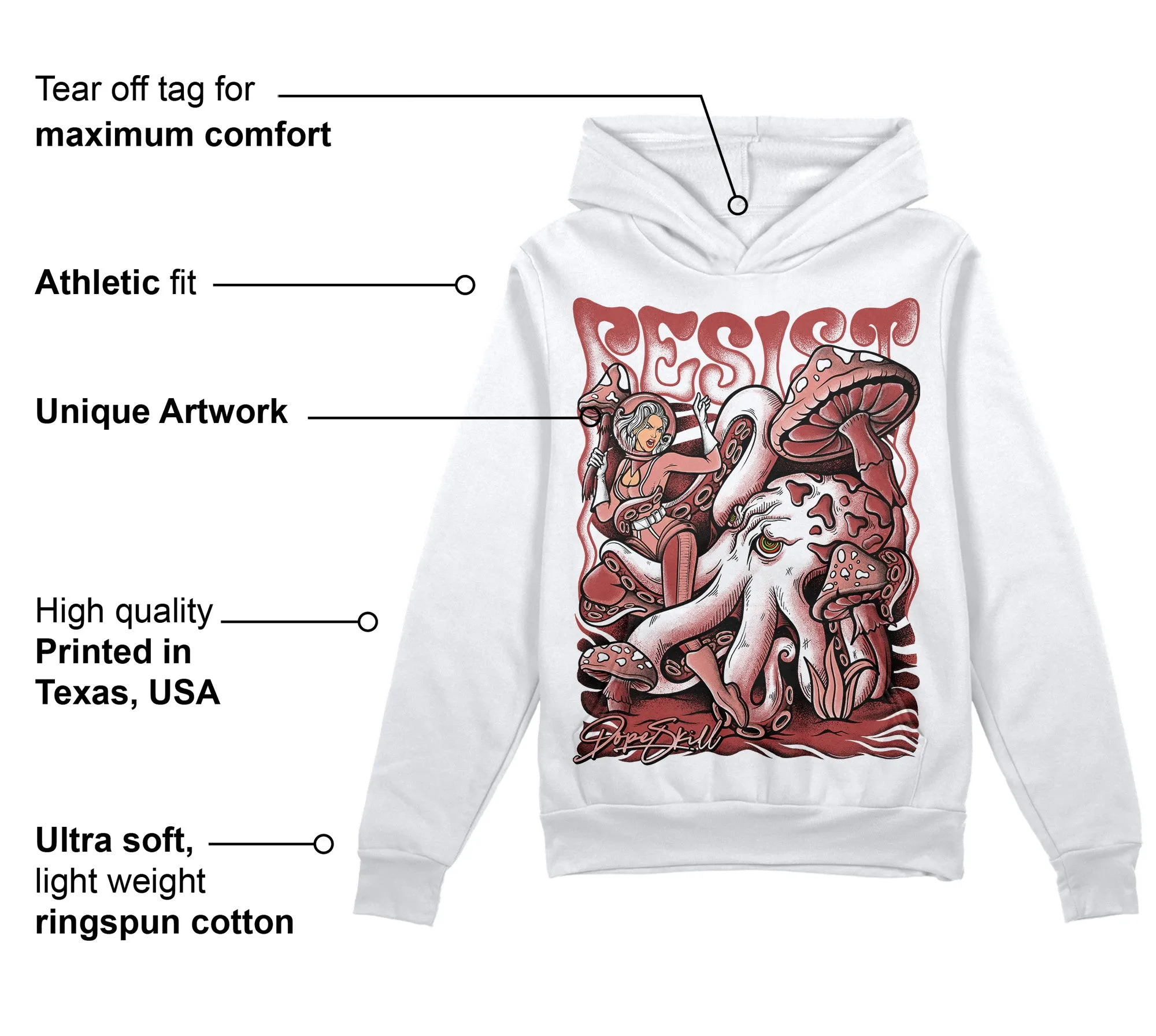 Dune Red 13s DopeSkill Hoodie Sweatshirt Resist Graphic sold by DopeSkill product image thumbnail 3