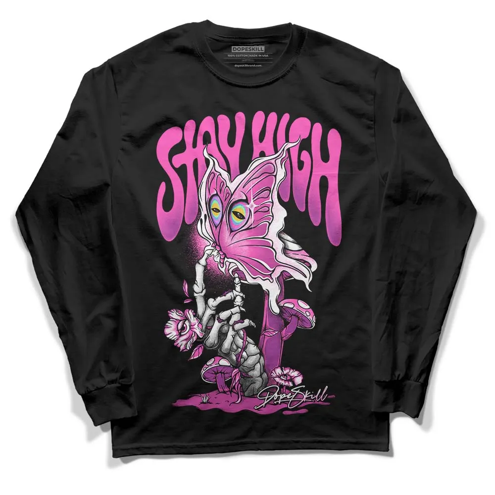 Hyper Violet 4s DopeSkill Long Sleeve T-Shirt Stay High Graphic sold by DopeSkill product image thumbnail 2