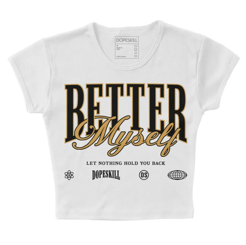 Gratitude 11s DopeSkill Women's Crop Top Better Myself Graphic sold by DopeSkill