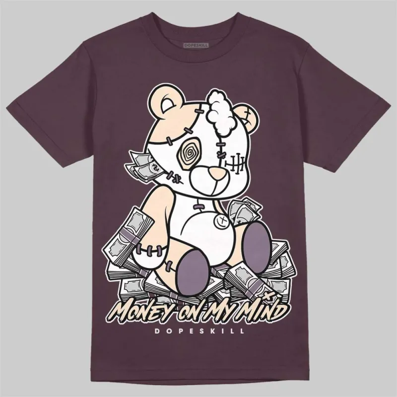 Burgundy Crush 3s DopeSkill Maroon T-shirt MOMM Bear Graphic made by DopeSkill