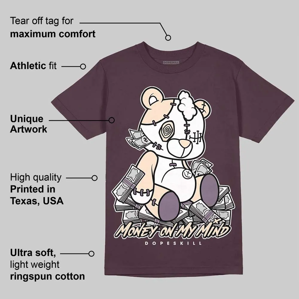 Burgundy Crush 3s DopeSkill Maroon T-shirt MOMM Bear Graphic sold by DopeSkill product image thumbnail 2