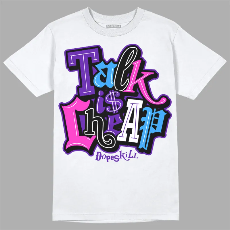 Dunk Purple Championship Court White DopeSkill T-Shirt Talk Is Chip Graphic sold by DopeSkill