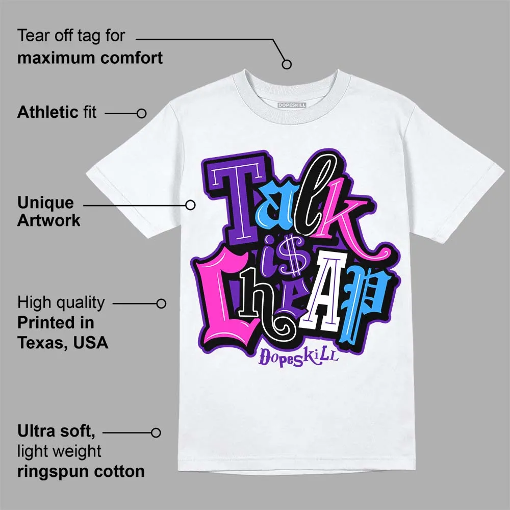 Dunk Purple Championship Court White DopeSkill T-Shirt Talk Is Chip Graphic sold by DopeSkill product image thumbnail 3