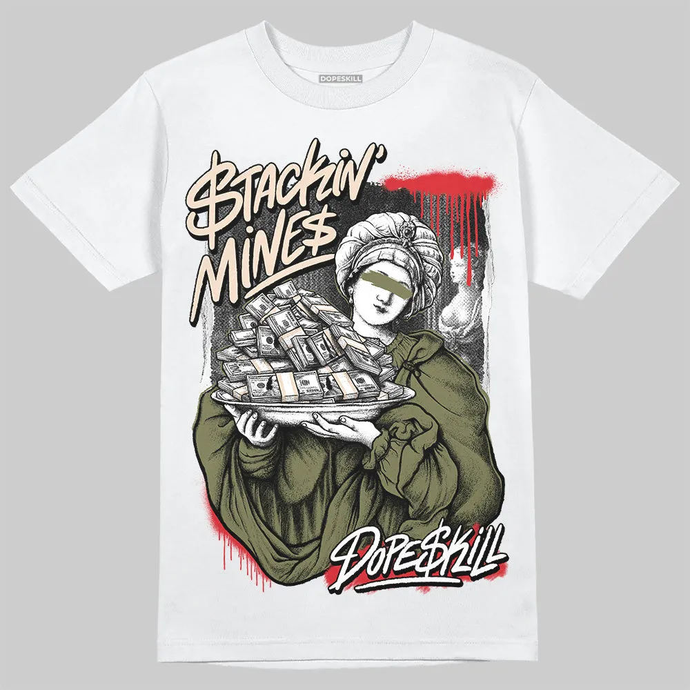 Medium Olive 1s DopeSkill T-Shirt Stackin Mines Graphic sold by DopeSkill product image thumbnail 2