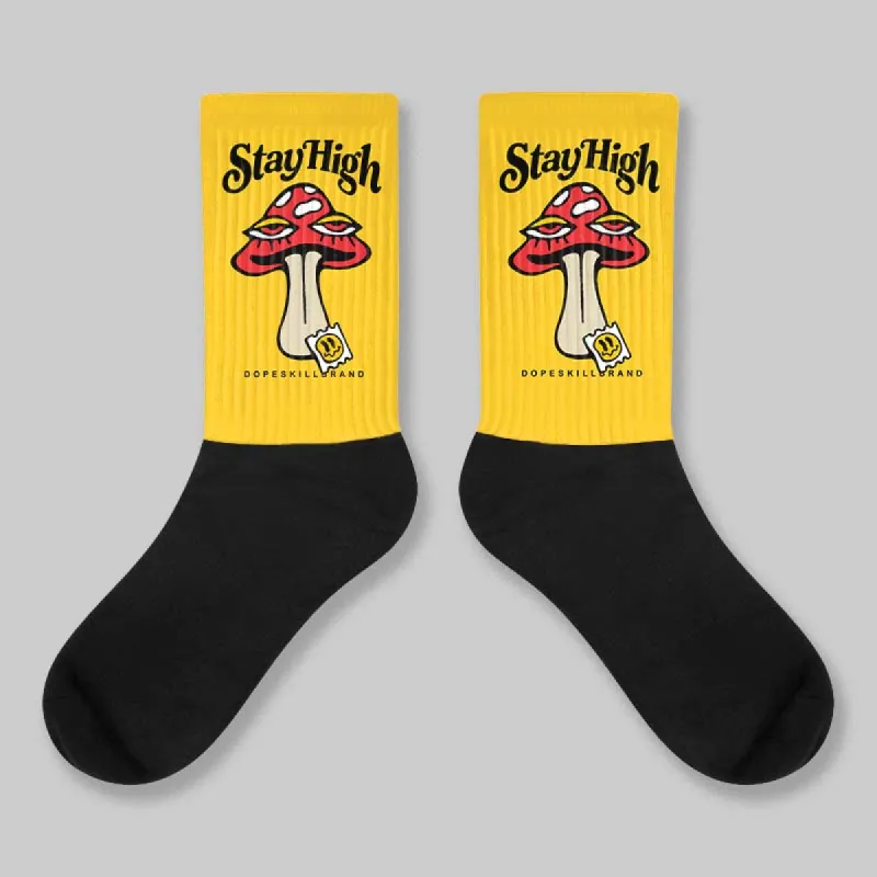 Yellow Collection DopeSkill Sublimated Socks Stay High Graphic sold by DopeSkill