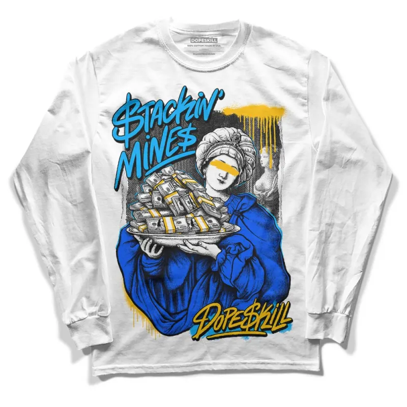 Royal Blue Collection DopeSkill Long Sleeve T-Shirt Stackin Mines Graphic sold by DopeSkill