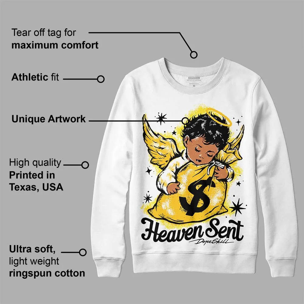 Vivid Sulfur 4s DopeSkill Sweatshirt Heaven Sent Graphic sold by DopeSkill product image thumbnail 3