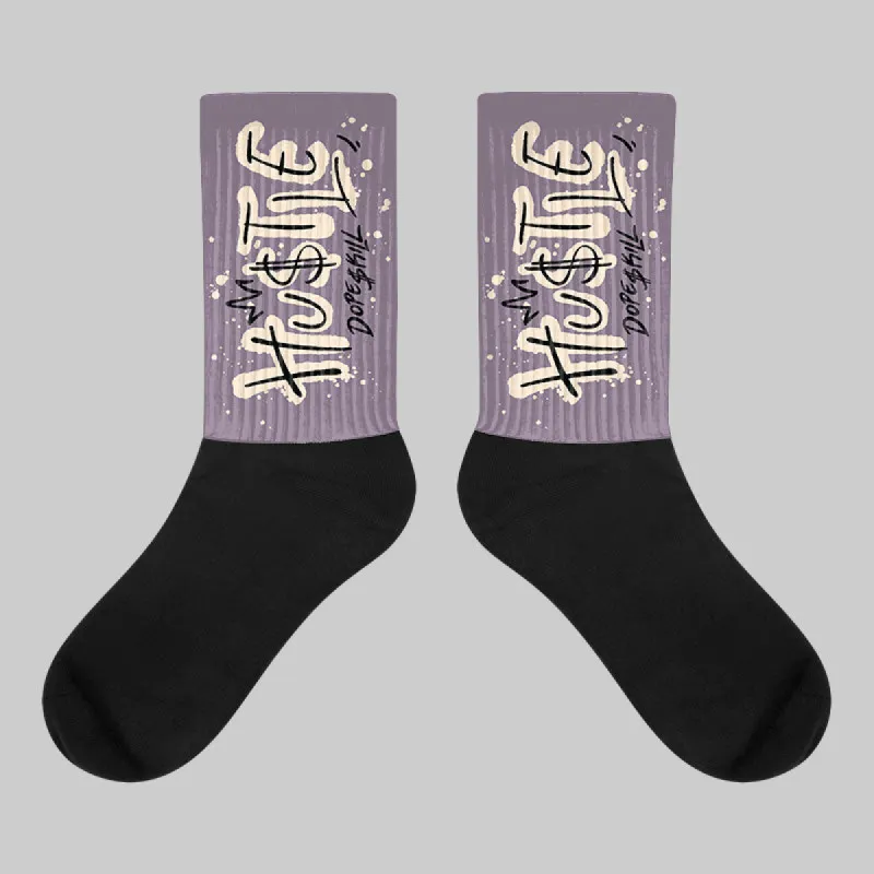 Violet Ore 3s DopeSkill Sublimated Socks Hustle Graphic sold by DopeSkill