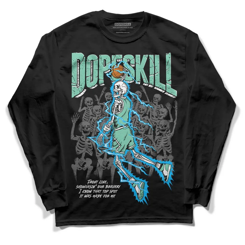 Green Glow 1s DopeSkill Long Sleeve T-Shirt Thunder Dunk Graphic sold by DopeSkill