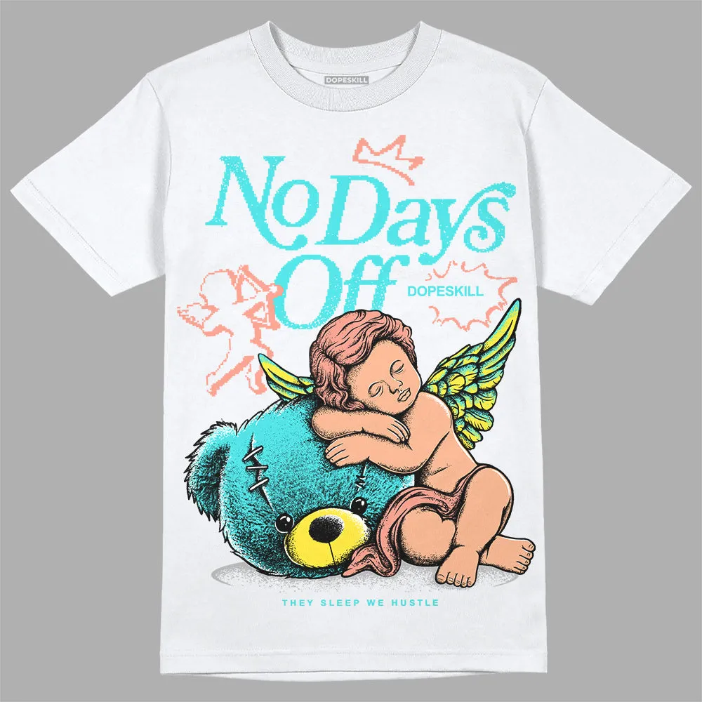 Cyan Burst 9060 DopeSkill T-Shirt New No Days Off Graphic sold by DopeSkill product image thumbnail 2
