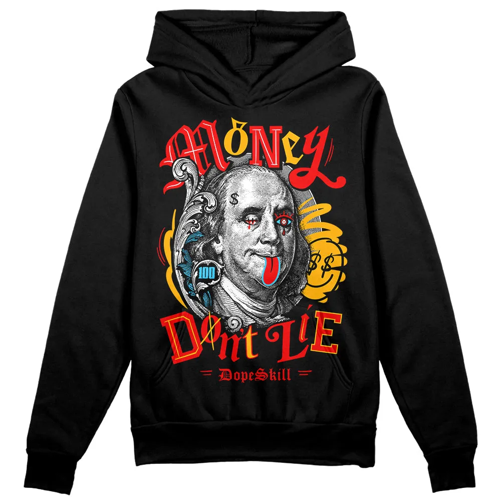 Red Collection DopeSkill Hoodie Sweatshirt Money Don't Lie Graphic sold by DopeSkill